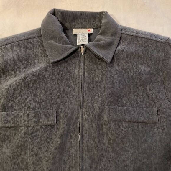 Gray suede like skirt suit - size 6 - Picture 4 of 8